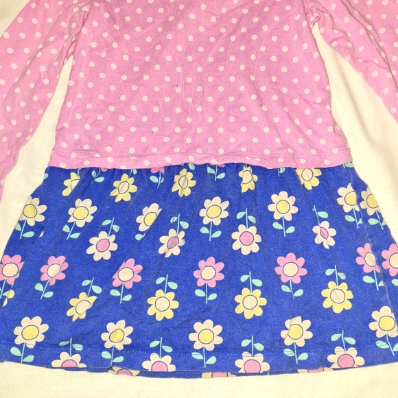 5/$20 Girl's polkadot and flower dress Sz 5T - Picture 2 of 4